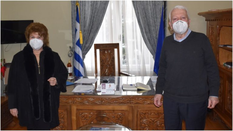 Συνάντηση Περιφερειάρχη Βορείου Αιγαίου με την Πρυτάννισα του Πανεπιστημίου Αιγαίου