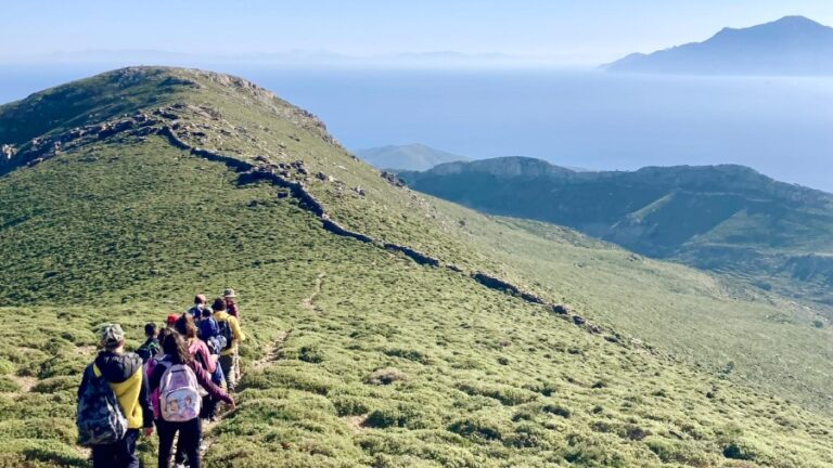 Πεζοπορία της Ε’ τάξης του 1ου Δημοτικού Σχολείου Αγ. Κηρύκου με Οδηγό τον κ. Λεσσέ