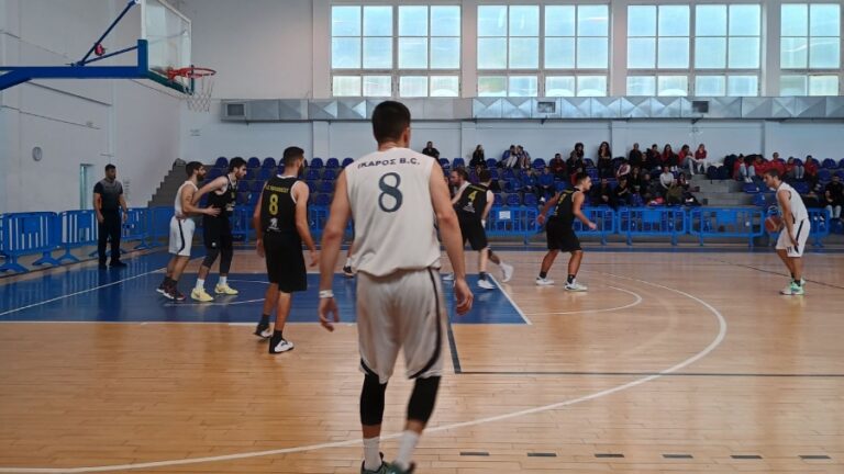Οι άνδρες της Α.Ε. Καρλοβάσου επικράτησαν του Π.Α.Σ. Ίκαρος με σκορ 61-63 στον Άγιο Κήρυκο