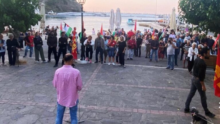 Αντιπολεμική συγκέντρωση του Κ.Κ.Ε. στον Εύδηλο με συμμετοχή κατοίκων και επισκεπτών