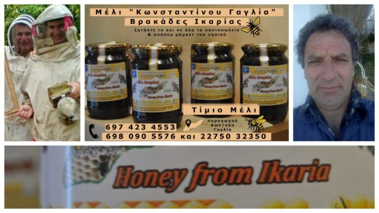 Το ξακουστό ικαριώτικο μέλι και ο μελισσοκόμος Κωνσταντίνος Γαγλίας από τους Βρακάδες