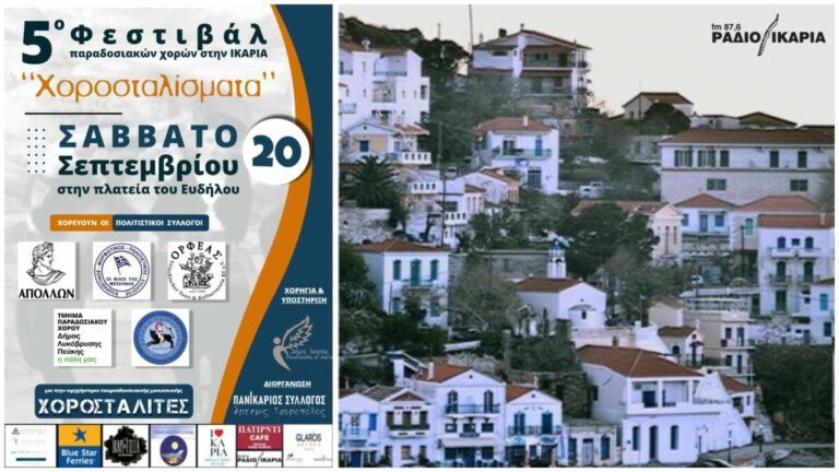 Χοροσταλίσματα 2025: Πέντε πολιτιστικοί σύλλογοι χορεύουν στην πλατεία Ευδήλου