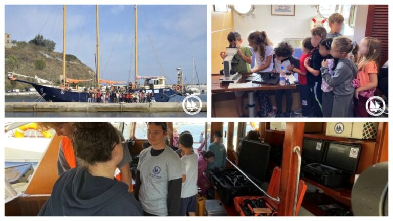 Μαθητές του Δημοτικού Σχολείου Ευδήλου στο ερευνητικό σκάφος «Τρίτων» του «Αρχιπέλαγος»