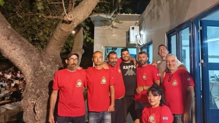 Volunteer firefighters thank the public for their support
